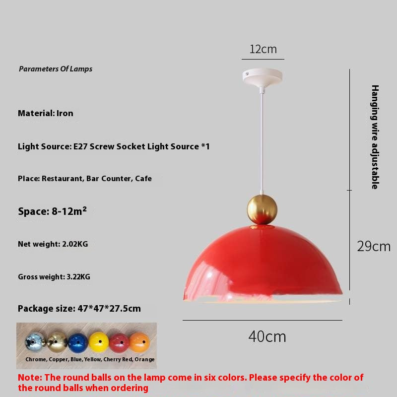 Lustre Rétro Semi-Circulaire Simple pour Salle à Manger - BMYANY