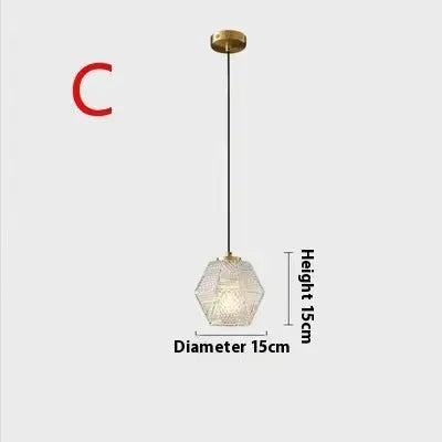 Lustre en verre moderne Simple Restaurant Bar Créatif - BMYANY