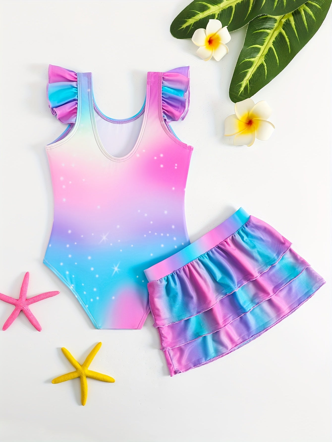Maillot de bain une pièce imprimé licorne pour fille - BMYANY