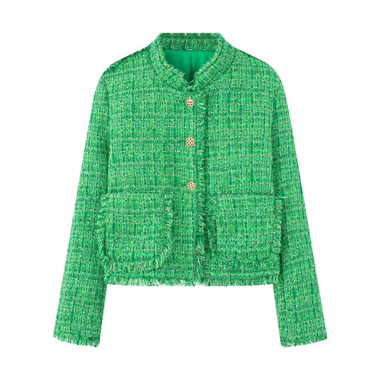 Manteau Femme Élégant à Franges Haut de Gamme - BMYANY