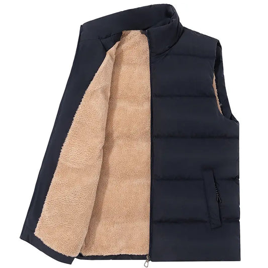 Manteau doublé polaire d’hiver Veste gilet de plein air pour hommes - BMYANY