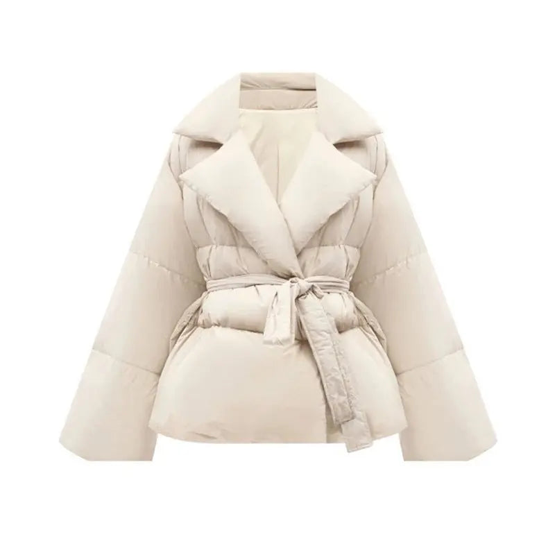 Manteau portefeuille Femme Lacets - taille cintrée col revers - BMYANY
