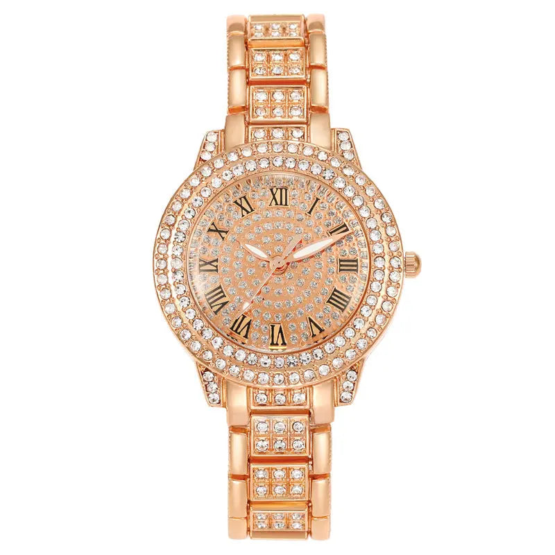 Montre Étoilée Féminine Diamant Chiffres Romains - BMYANY