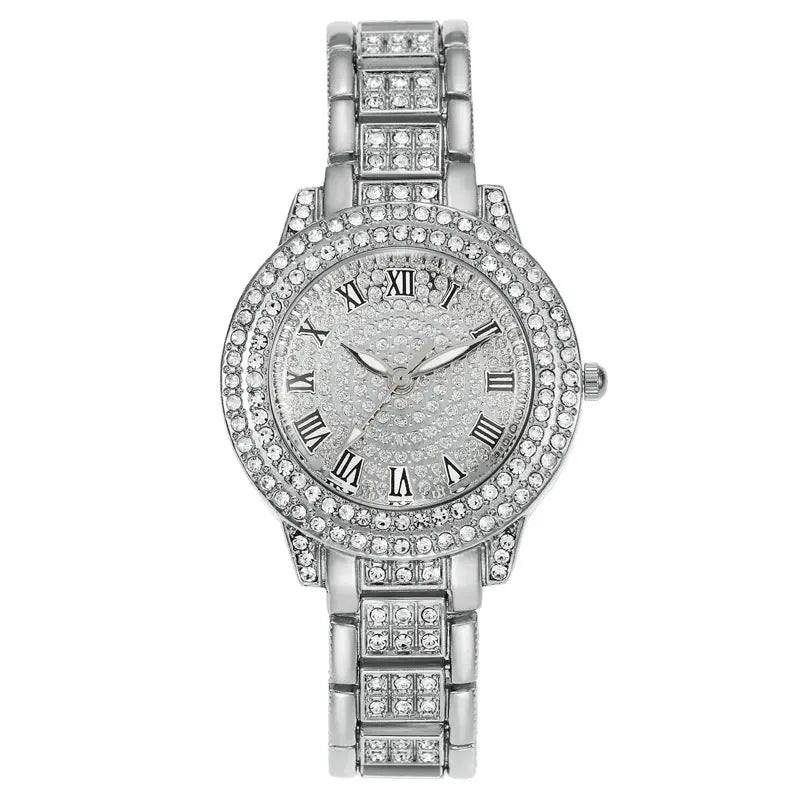 Montre Étoilée Féminine Diamant Chiffres Romains - BMYANY