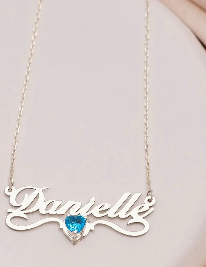 Nom personnalisé : Collier en acier inoxydable - BMYANY