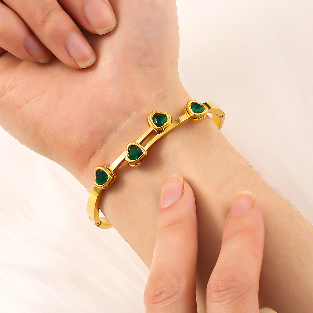 Bracelet Acier en avec cristaux - BMYANY