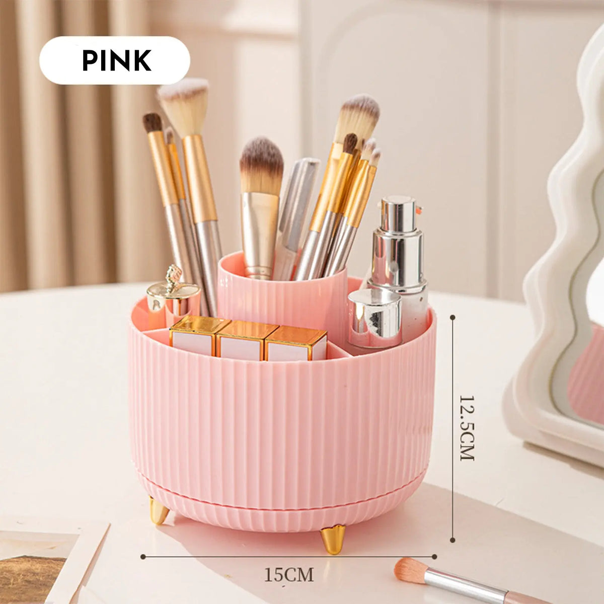 Organisateur Rotatif 360° pour Pinceaux Maquillage - BMYANY