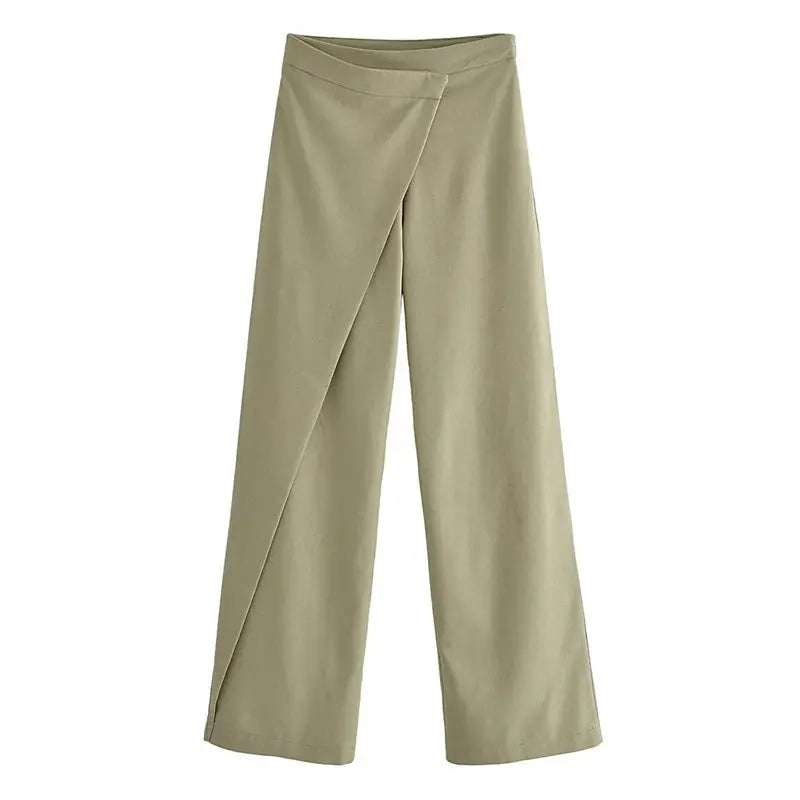 Pantalon Lin Femme Casual Chic - Coupe Droite Taille Moyenne - BMYANY