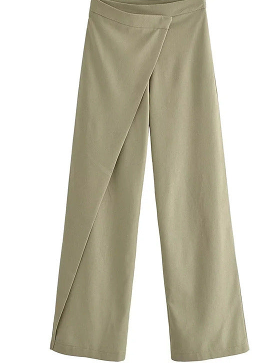 Pantalon Lin Femme Casual Chic - Coupe Droite Taille Moyenne - BMYANY