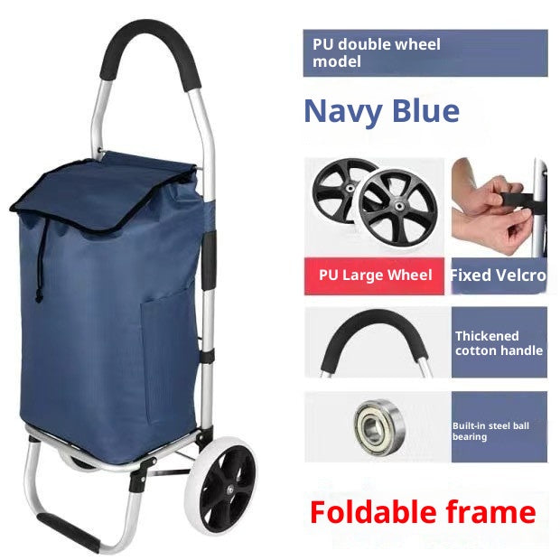 Parcours de chars Aluminium flexible - Caddie Roulant Léger Pratique - BMYANY
