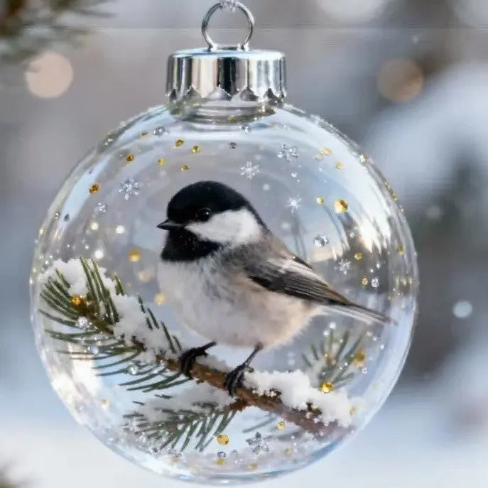 Pendentif Oiseau Naturel Ornement en Cristal - BMYANY