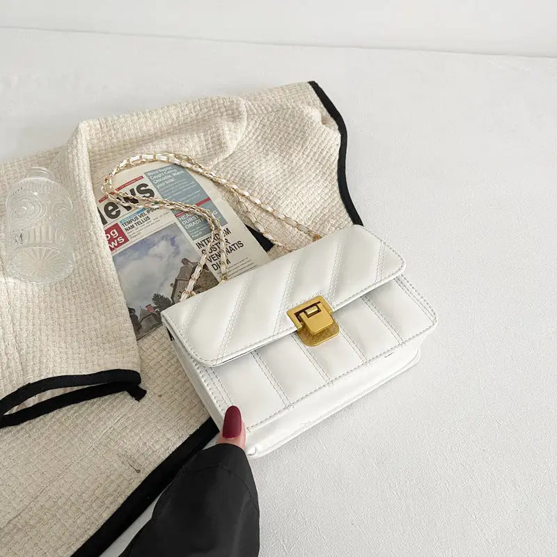 Petit Sac Carré Femme Bandoulière Chaîne Style Tendance - BMYANY