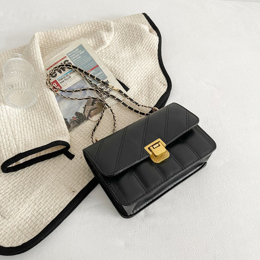 Petit Sac Carré Femme Bandoulière Chaîne Style Tendance - BMYANY