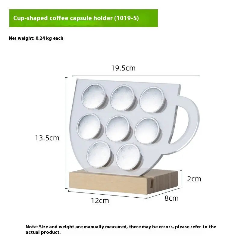 Porte Capsules de Café Rotatif en Acrylique - BMYANY