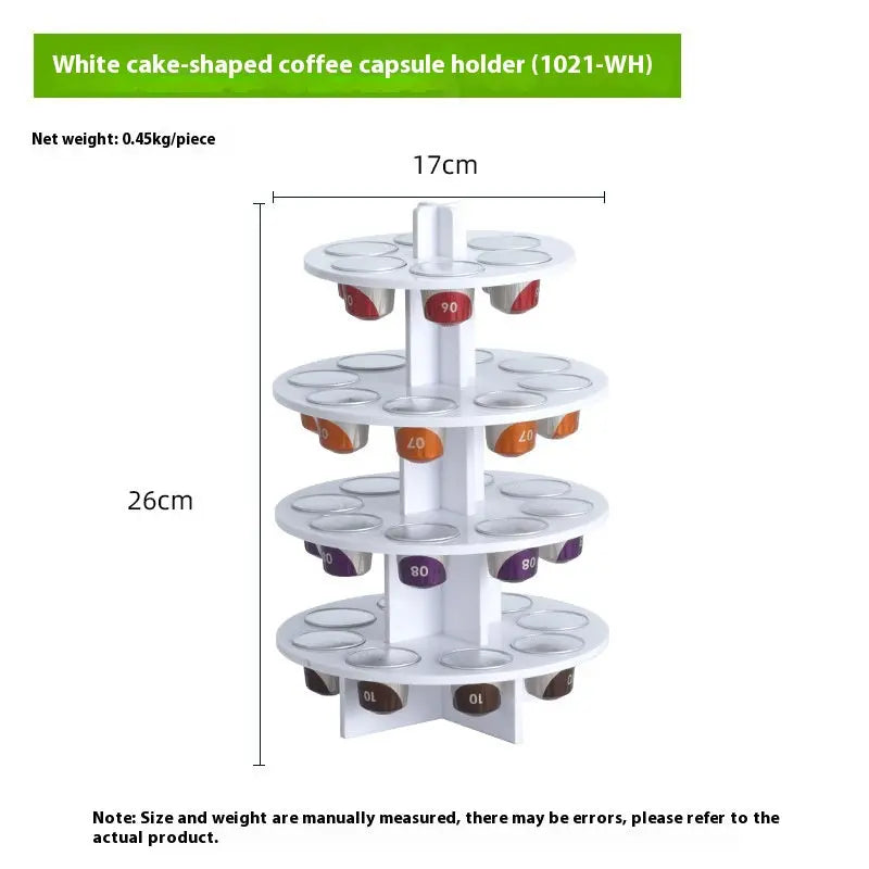Porte Capsules de Café Rotatif en Acrylique - BMYANY