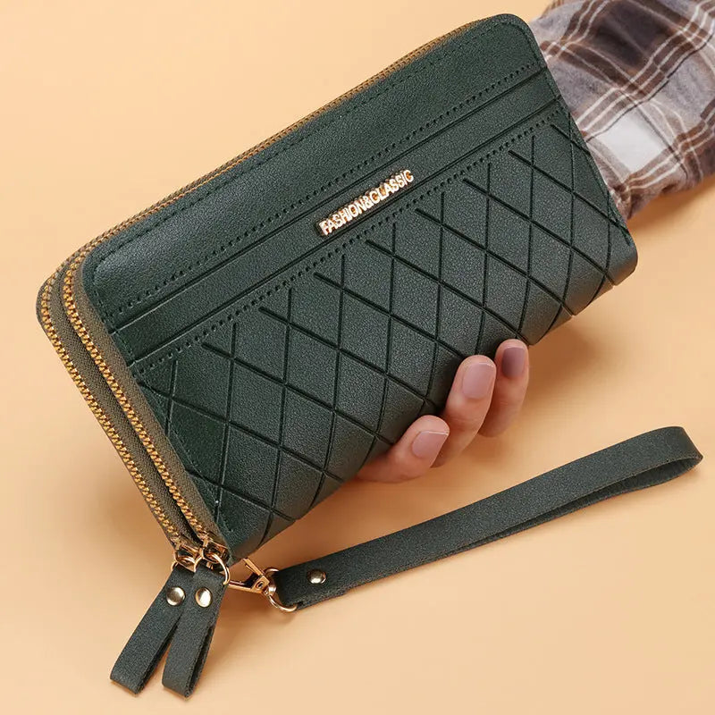 Portefeuille Long Femme Double Zip Multi-Cartes - BMYANY