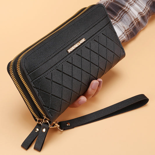 Portefeuille Long Femme Double Zip Multi-Cartes - BMYANY