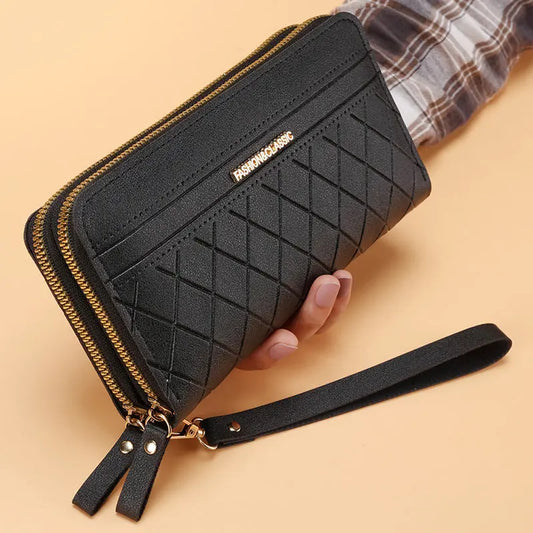 Portefeuille Long Femme Double Zip Multi-Cartes - BMYANY