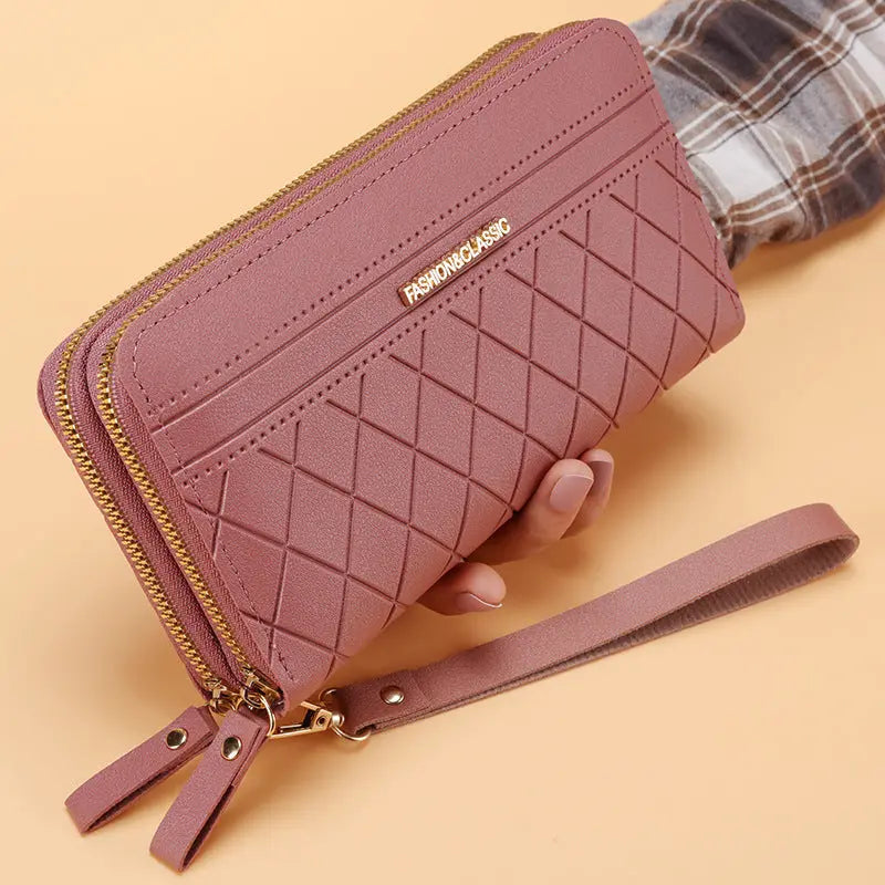 Portefeuille Long Femme Double Zip Multi-Cartes - BMYANY