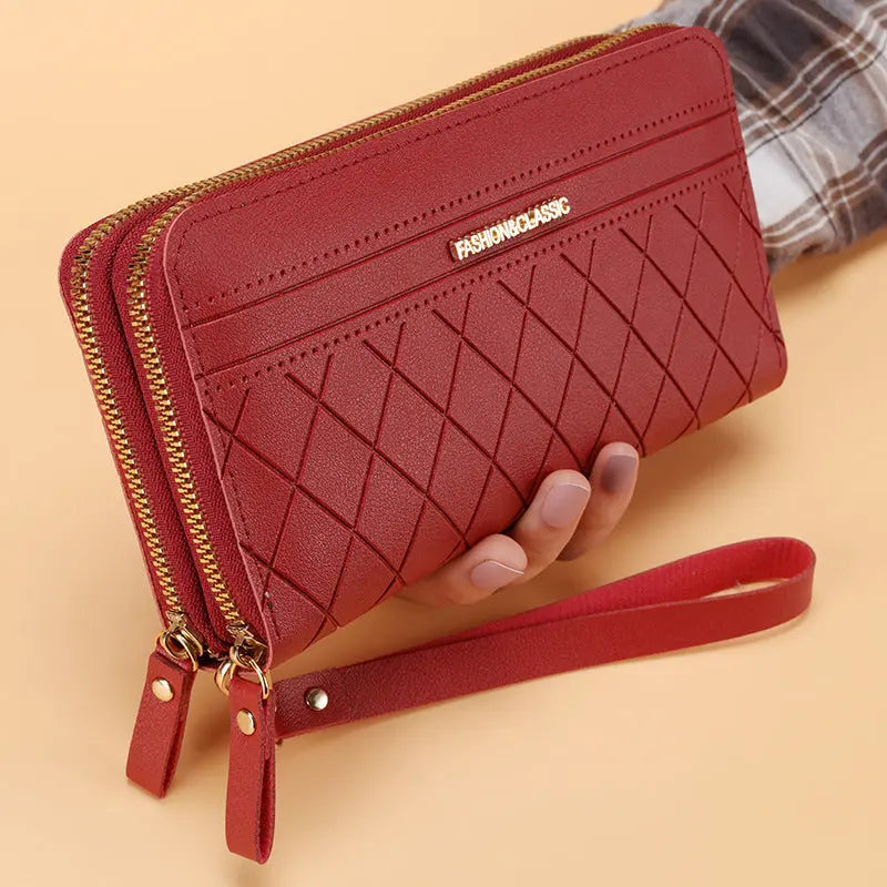 Portefeuille Long Femme Double Zip Multi-Cartes - BMYANY