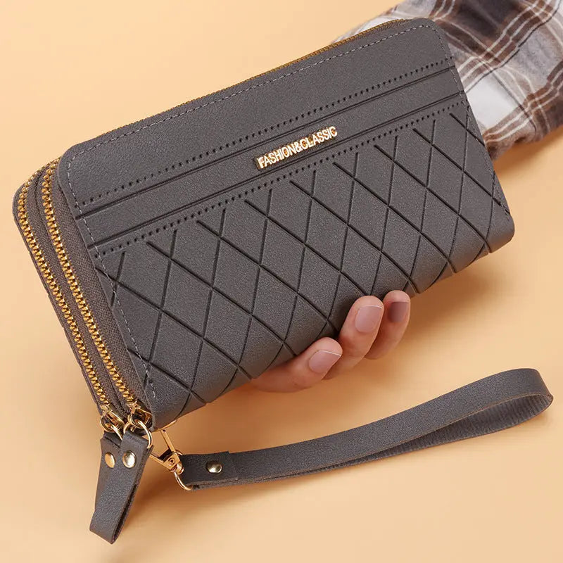 Portefeuille Long Femme Double Zip Multi-Cartes - BMYANY