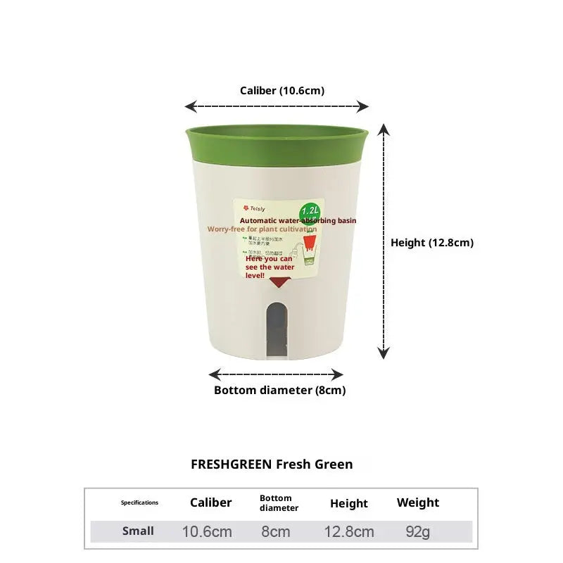 Pot de Fleurs Auto Absorbant Double Couche - Stockage d’Eau - BMYANY