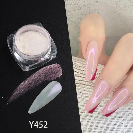 Poudre ongles Art Aurora Pearl - Effet Clair de Lune - BMYANY