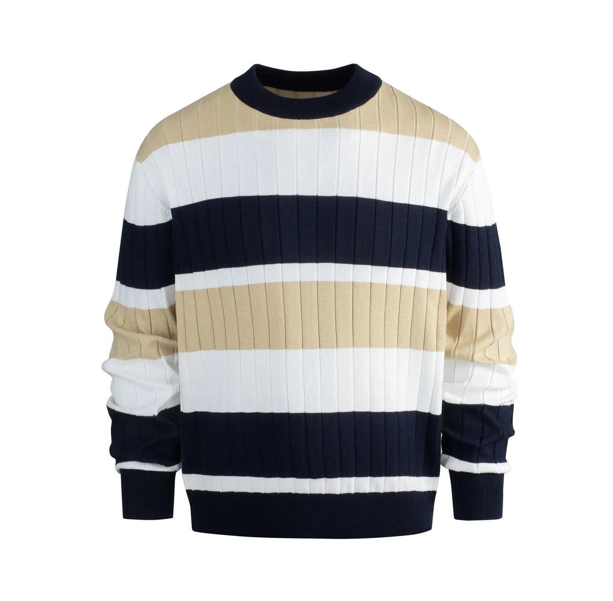 Pull Casual Homme à Rayures Contrastées - BMYANY