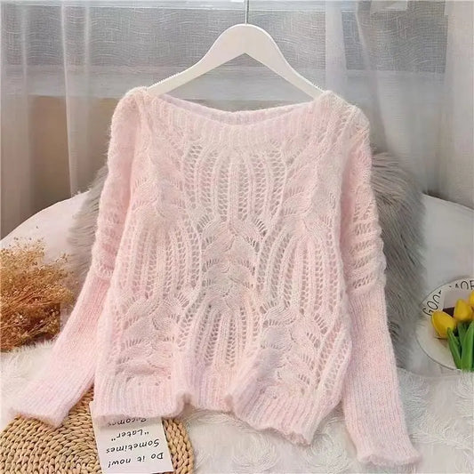 Pull Femme Ample Automne Vêtements Rétro - BMYANY