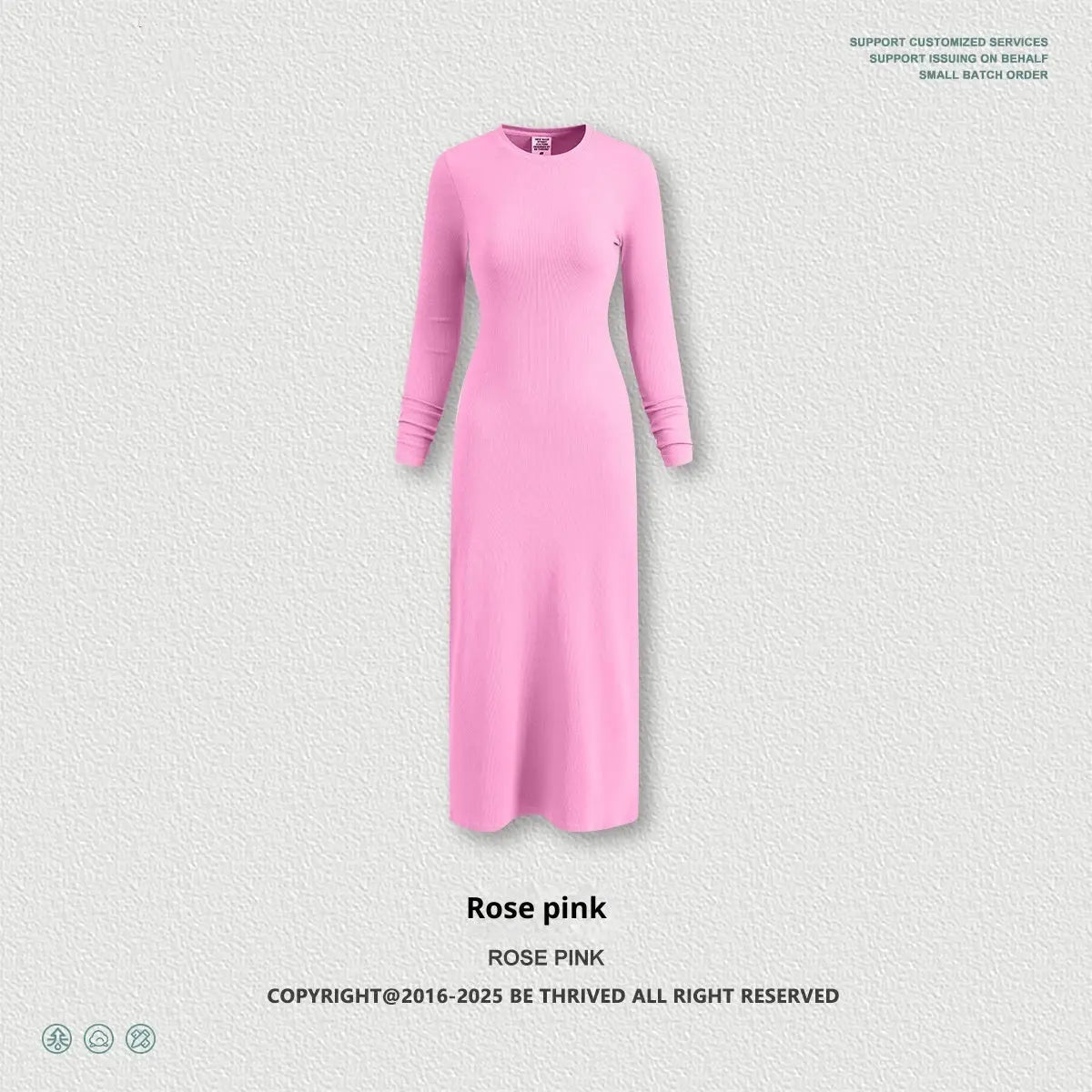 Robe Fourreau Fendue à Manches Longues pour Femme - BMYANY
