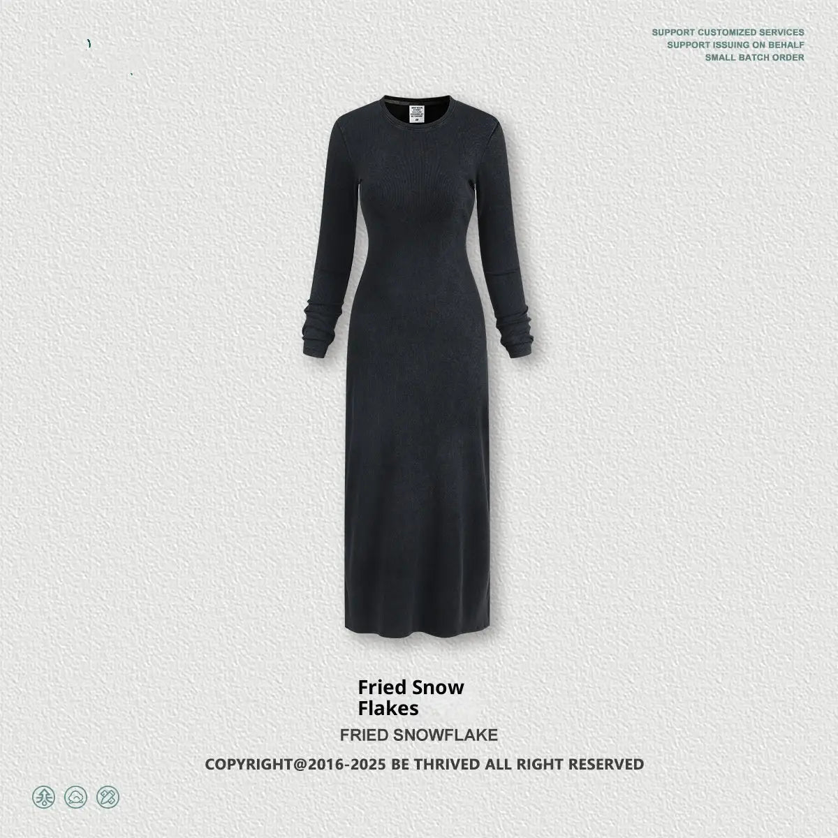 Robe Fourreau Fendue à Manches Longues pour Femme - BMYANY