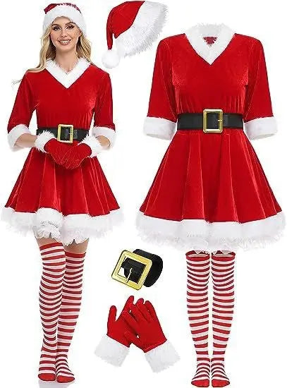 Robe de Noël en Velours Femmes - BMYANY