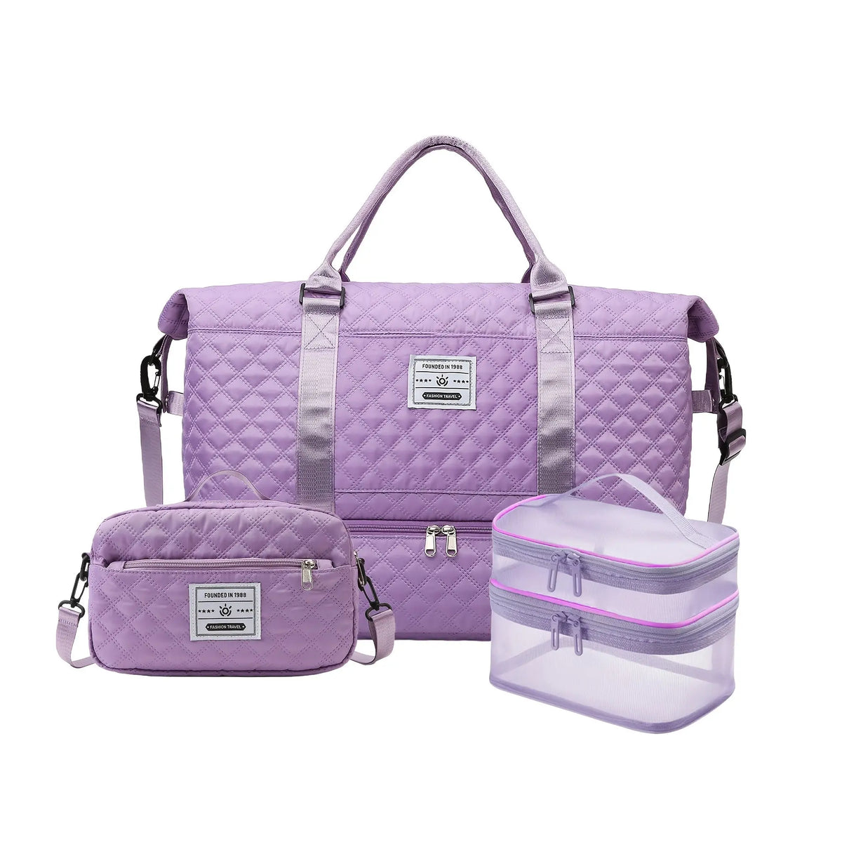 Sac de sport 1pc/3pcs voyage grande capacité avec compartiment chaussures - BMYANY