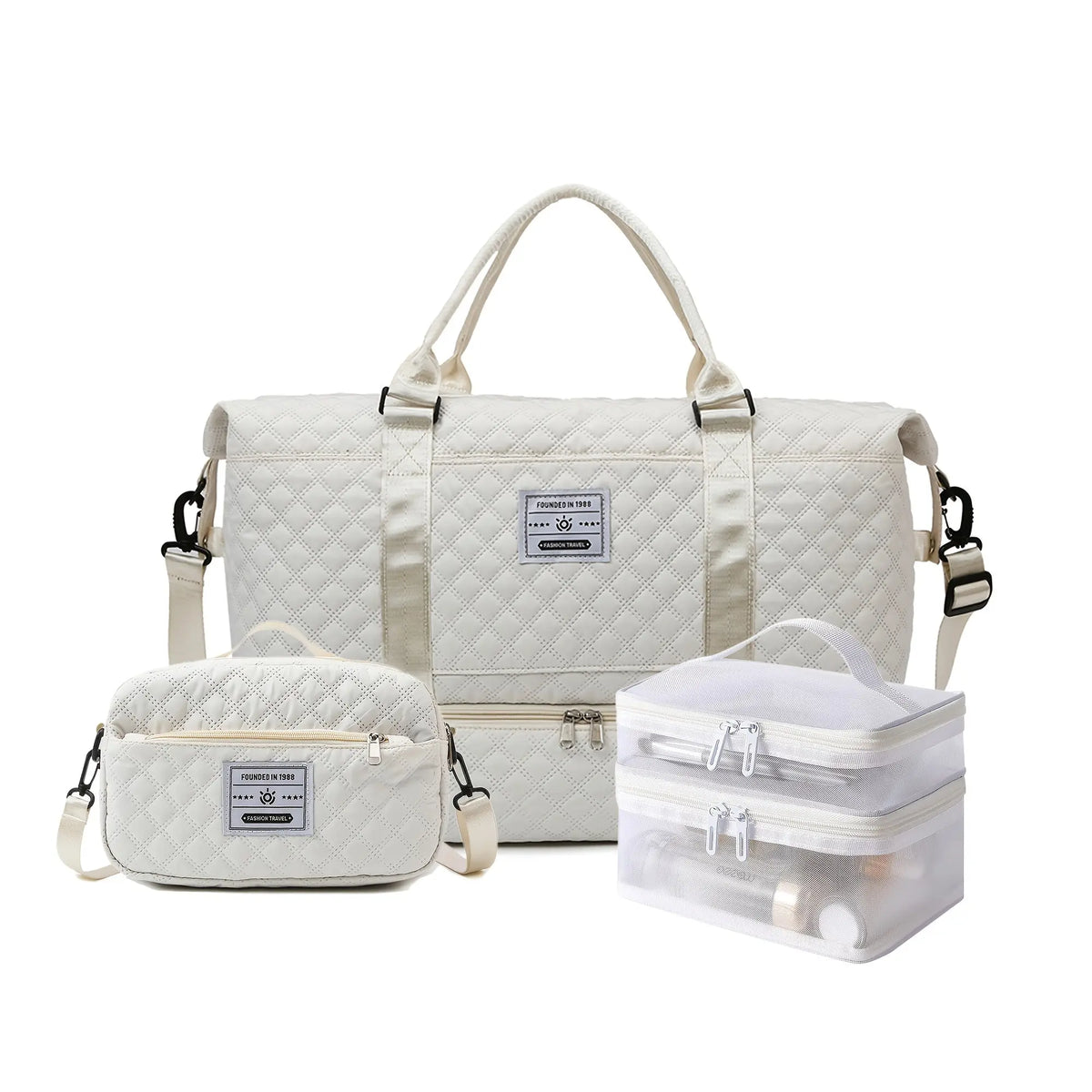 Sac de sport 1pc/3pcs voyage grande capacité avec compartiment chaussures - BMYANY