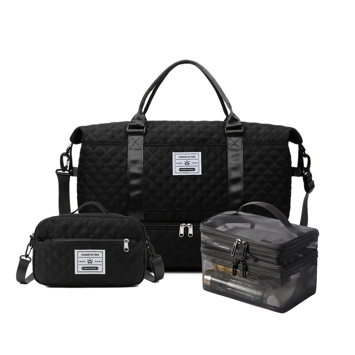 Sac de sport 1pc/3pcs voyage grande capacité avec compartiment chaussures - BMYANY