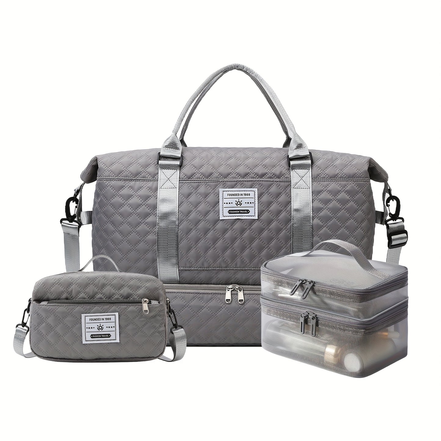 Sac de sport 1pc/3pcs voyage grande capacité avec compartiment chaussures - BMYANY