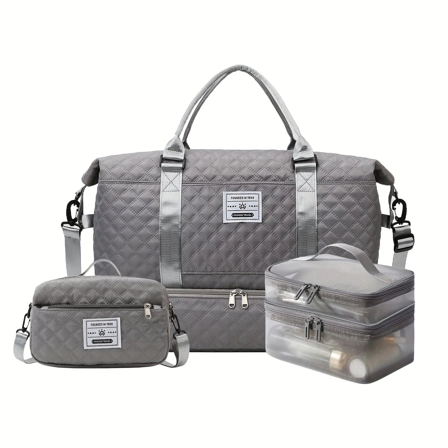 Sac de sport 1pc/3pcs voyage grande capacité avec compartiment chaussures - BMYANY