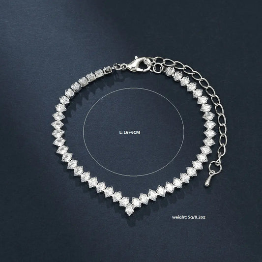 Set Bijoux Mariage Strass | Bracelet Boucles | Motif Cosmique - BMYANY