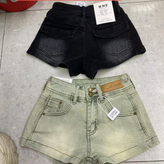 Short en Jean Rétro taille Haute Amincissant - Femme Style Américain - BMYANY