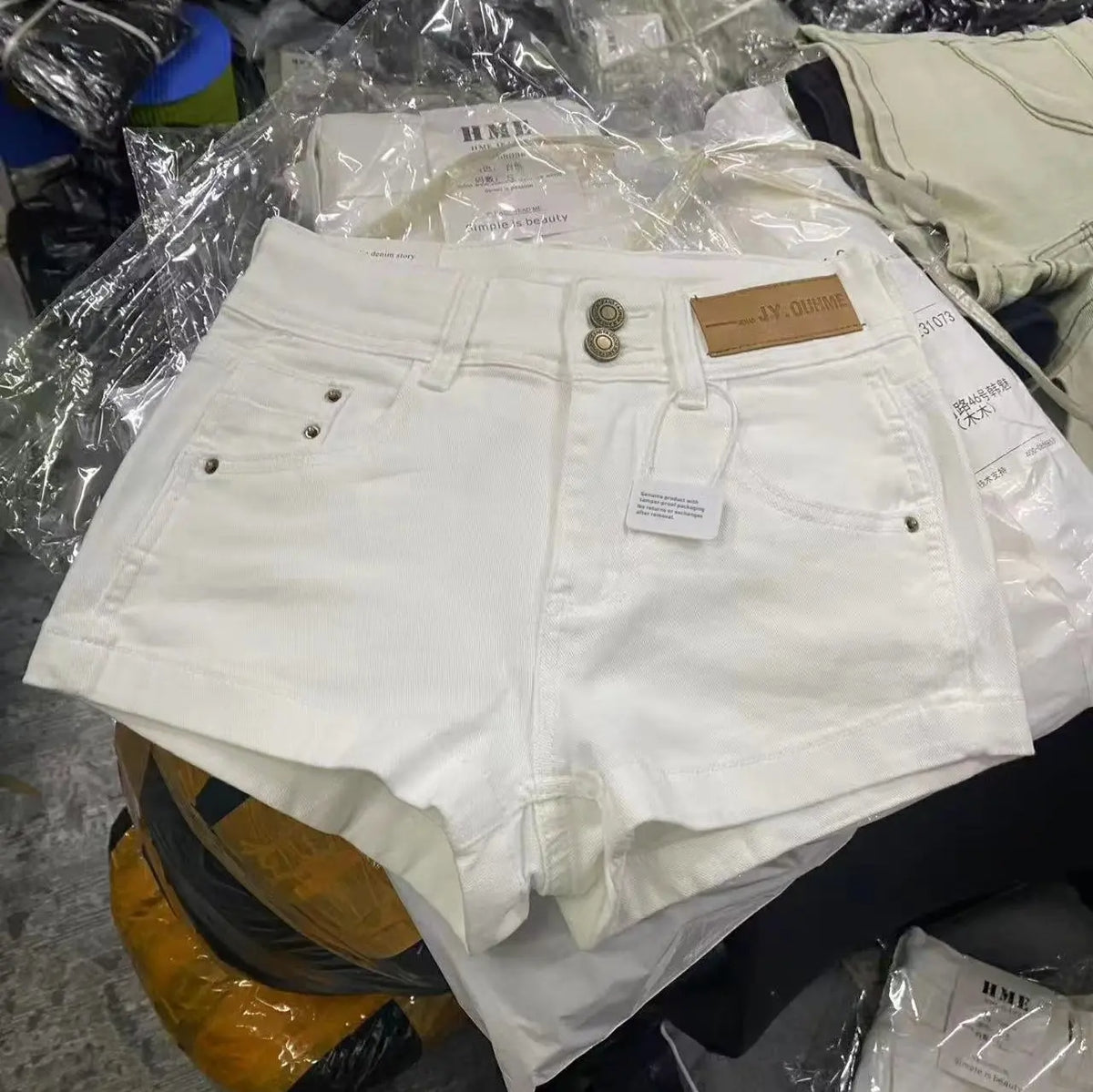 Short en Jean Rétro taille Haute Amincissant - Femme Style Américain - BMYANY