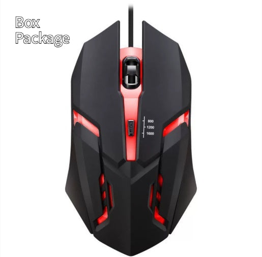 Souris Filaire Gaming E-sport USB Lumineuse avec Éclairage RGB Colorée - BMYANY
