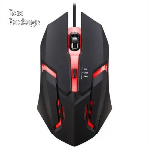 Souris Filaire Gaming E-sport USB Lumineuse avec Éclairage RGB Colorée - BMYANY