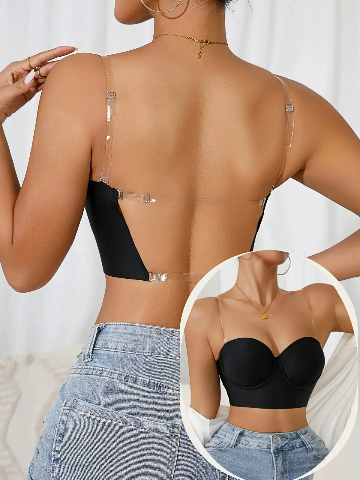 Soutien-gorge Dos Nu Invisible Push-Up - BMYANY