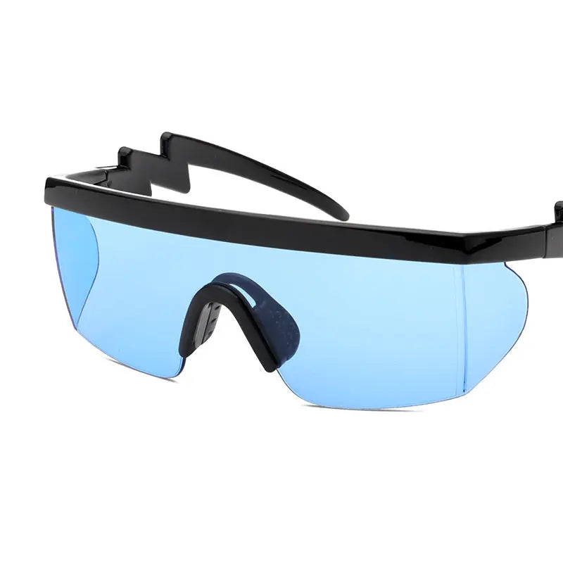 Sports Sunglasses Curved Foot Piece One-piece Real Film Colorful Night Vision UV-proof Sunglasses - BMYANY