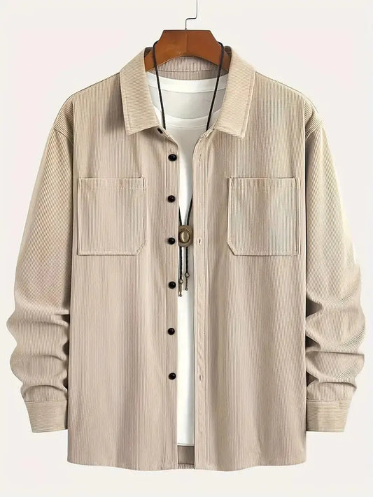 Surchemise homme velours Côtelé style veste chemise printemps - BMYANY