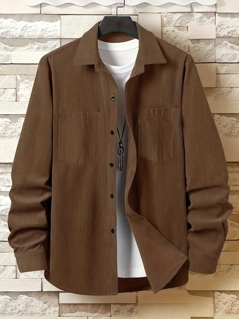 Surchemise homme velours Côtelé style veste chemise printemps - BMYANY