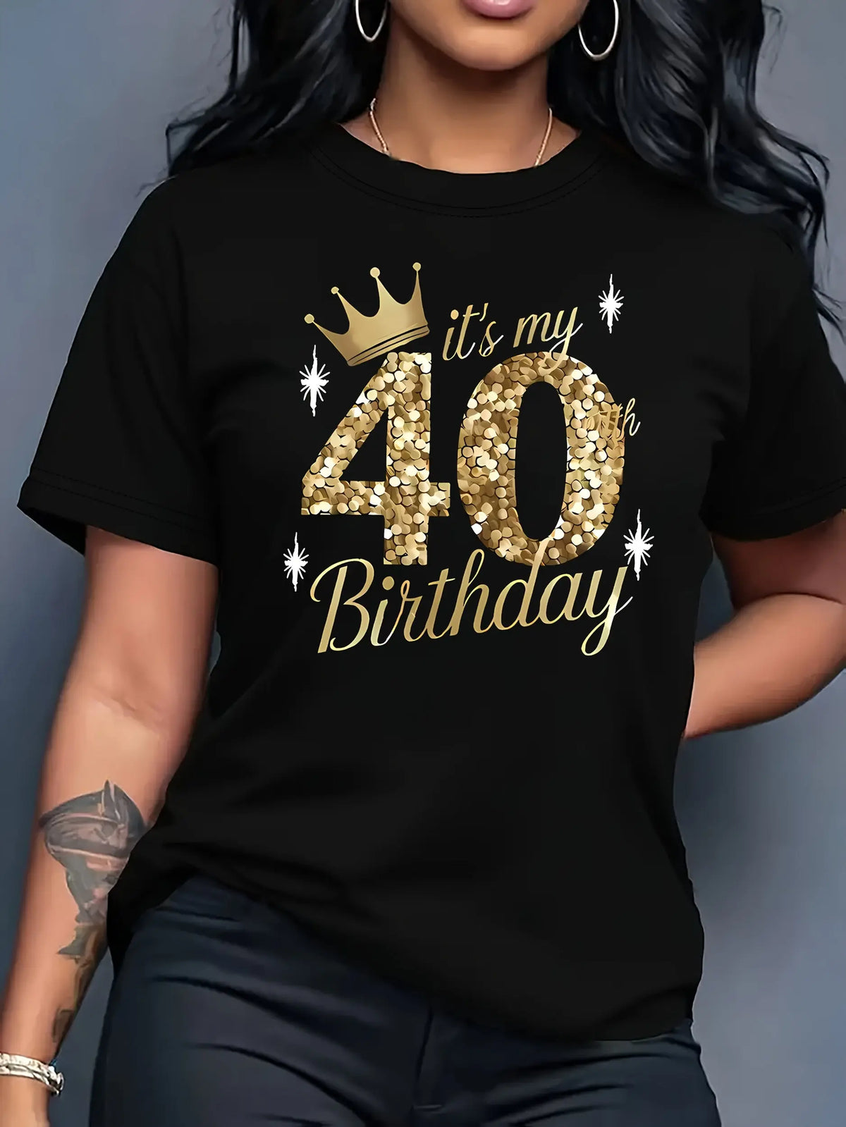 T-Shirt Femme 40e Anniversaire - Col Rond - BMYANY