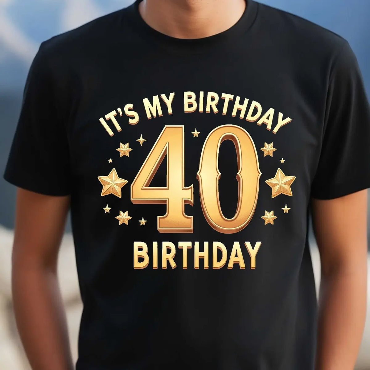 T-Shirt Homme 40e Anniversaire - Col Rond - BMYANY