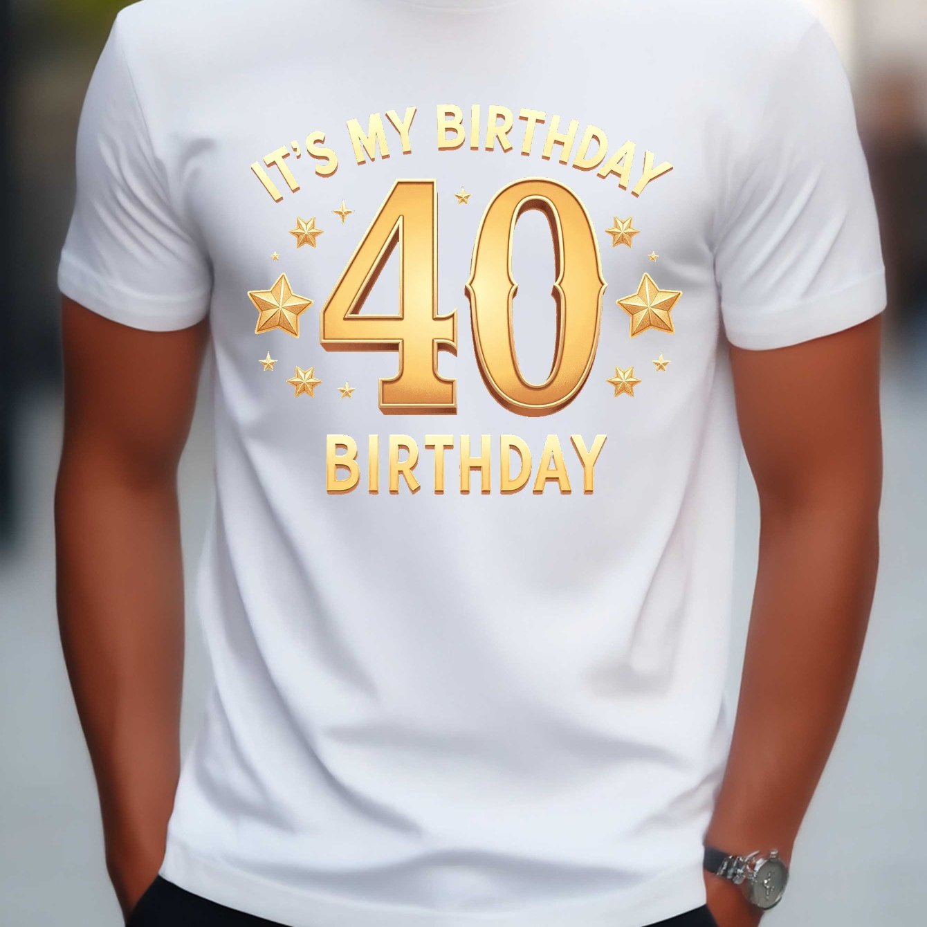 T-Shirt Homme 40e Anniversaire - Col Rond - BMYANY