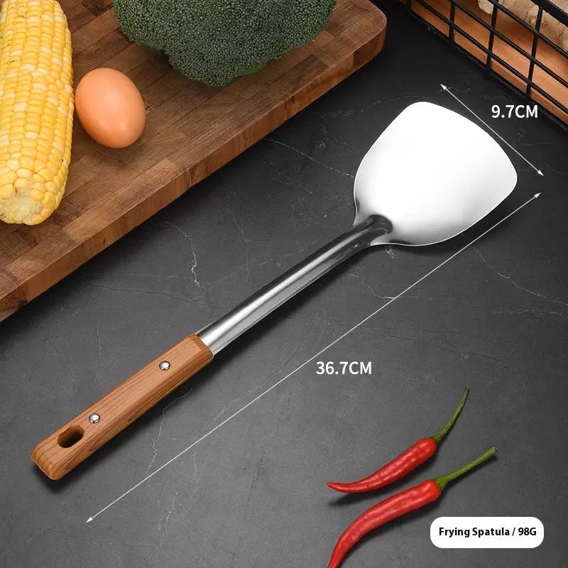 Ustensiles de Cuisine en Acier Inoxydable - Spatule et Louche - BMYANY